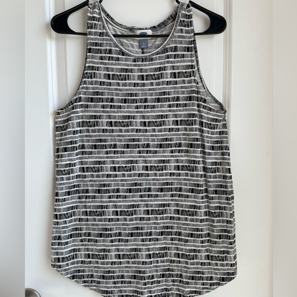 Old Navy Tops - Old Navy Black and Off White Tank Top, Sz L